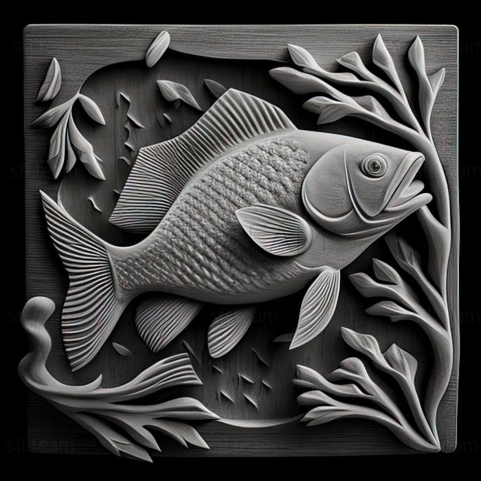 3D модель Эпиплатис рыбы Шапера (STL)